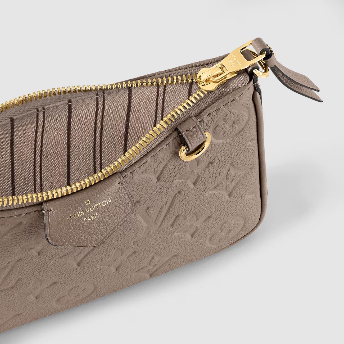 Túi Louis Vuitton Easy Pouch On Strap Nữ Xám